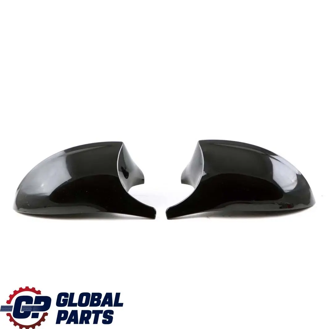 BMW 1 3 Series E87 E90 Left Right Cover Cap N/O/S Casing Wing Mirror Black Set