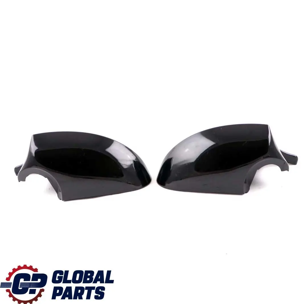 BMW 1 3 Series E87 E90 Left Right Cover Cap N/O/S Casing Wing Mirror Black Set