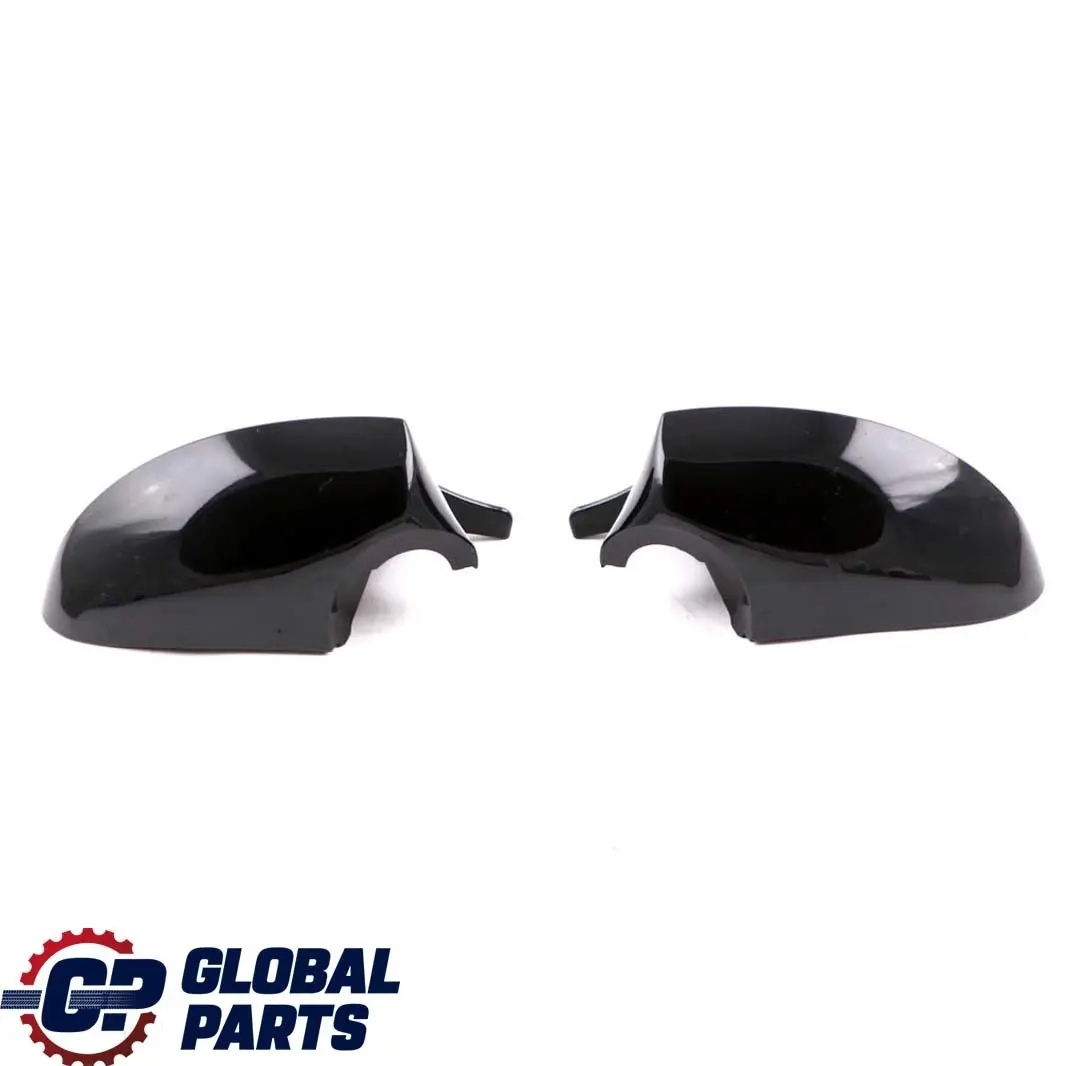 BMW 1 3 Series E87 E90 Left Right Cover Cap N/O/S Casing Wing Mirror Black Set