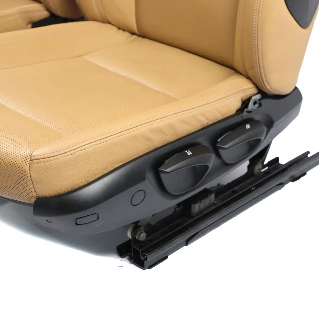 Leather Seats BMW E87 LCI Brown Interior Seat Perforated Front Rear Door Cards