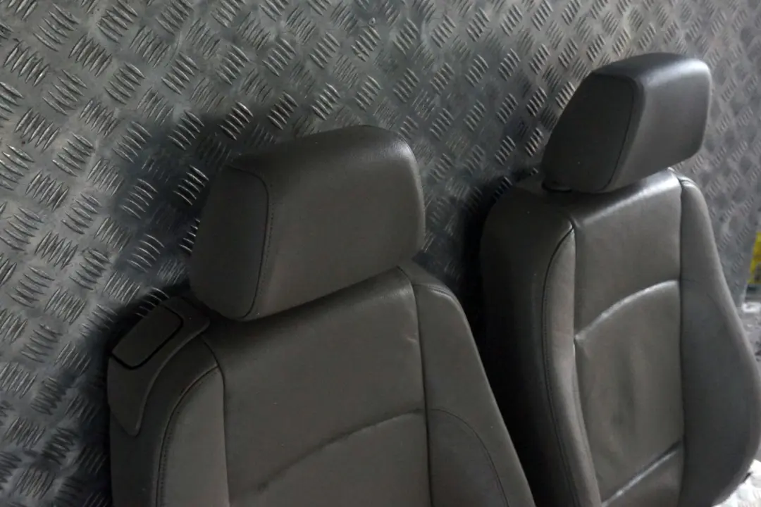 BMW 1 Series E88 Heated Beige Leather Interior Seats with Airbag and Door Cards