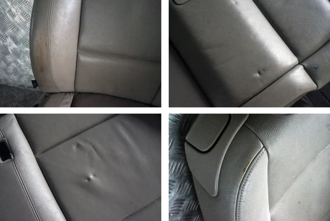 BMW 1 Series E88 Heated Beige Leather Interior Seats with Airbag and Door Cards