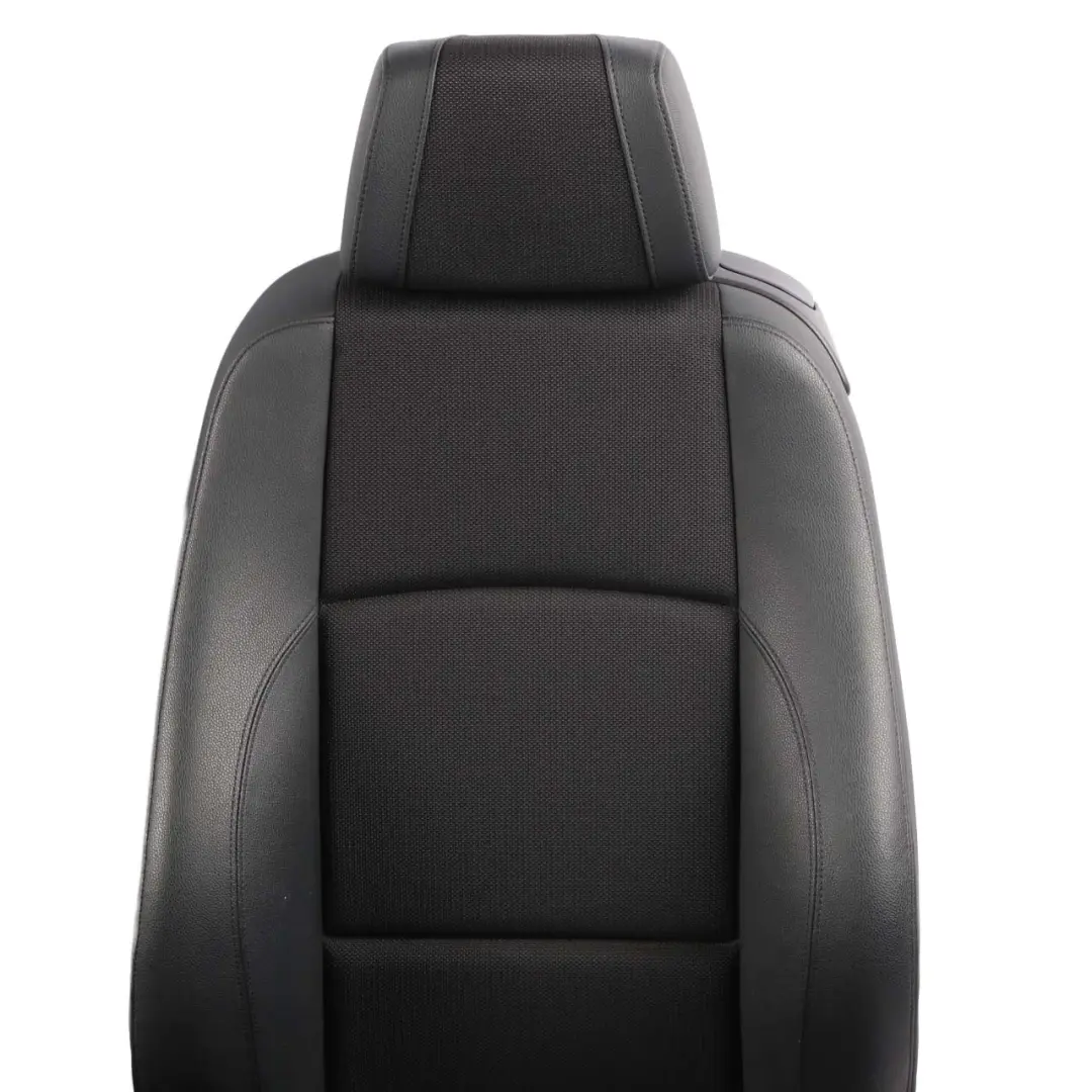 BMW E88 Seats M Sport Cloth Fabric / Imitation Leather Black Front Rear Seat 