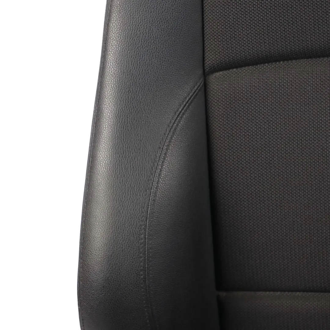 BMW E88 Seats M Sport Cloth Fabric / Imitation Leather Black Front Rear Seat 