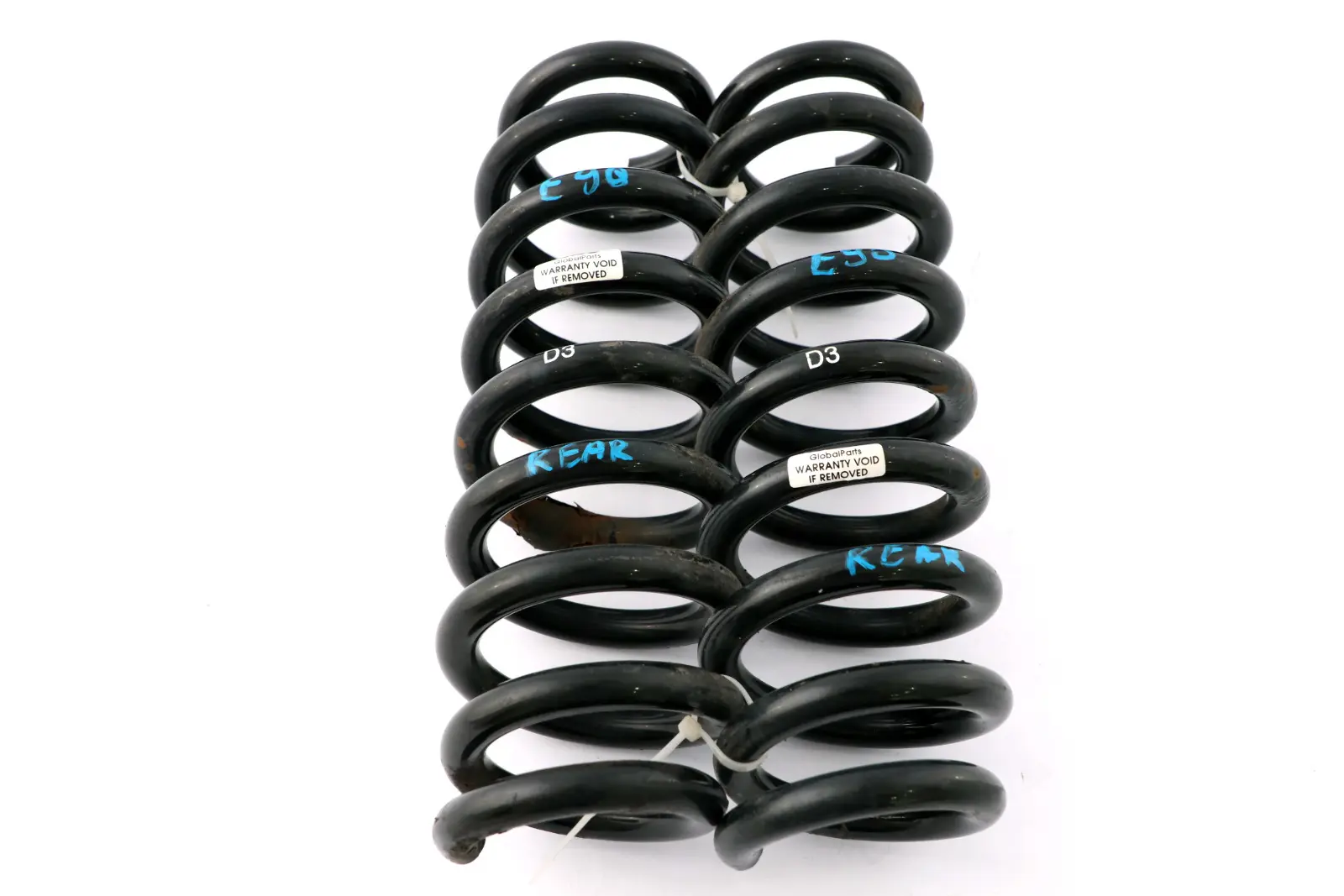 BMW 3 Series E90 D3 Rear Left Right N/O/S Sport Coil Spring Suspension Set