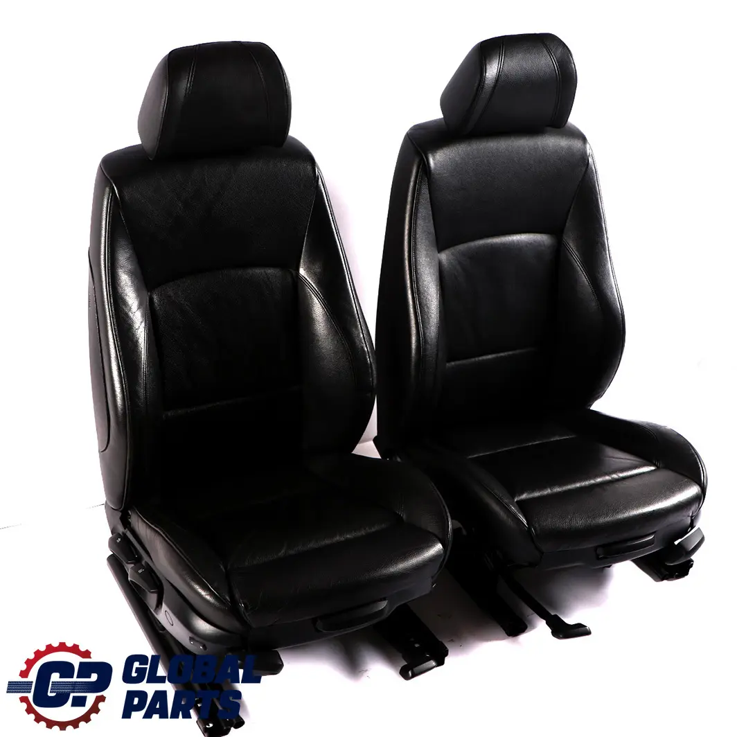 BMW E90 Saloon M Sport Black Leather Interior Seats Front Rear Set Seat