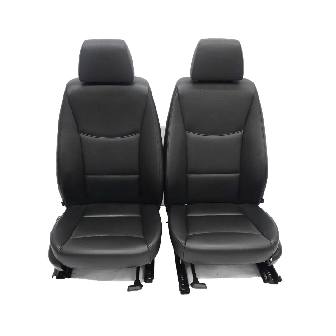 BMW 3 Series E90 Saloon Black Leather Interior Seats with Airbag and Door Cards