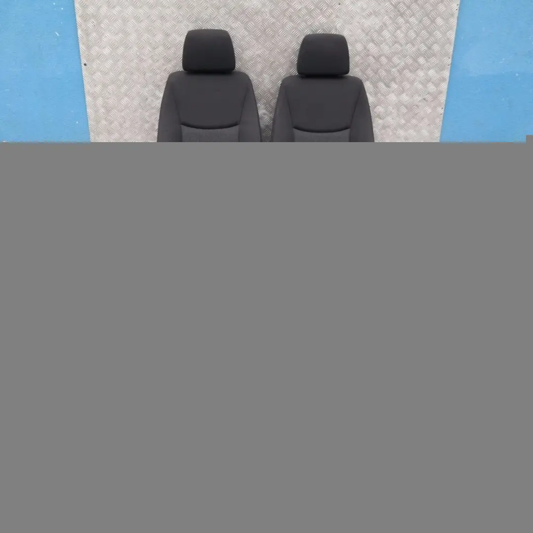 Cloth Fluid Anthracite Interior Seats with Airbag Door Cards BMW 3 SERIES - SKU E91 Black Cloth Seats-1 - Part number E91