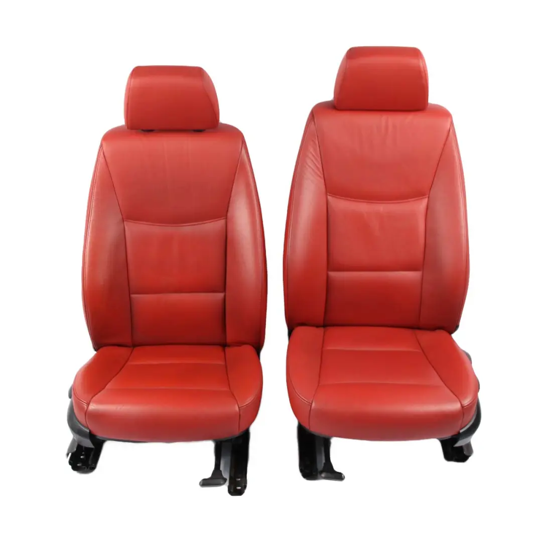 Seats BMW 3 Series E91 Touring Red Leather Interior Front Rear Seat Door Cards