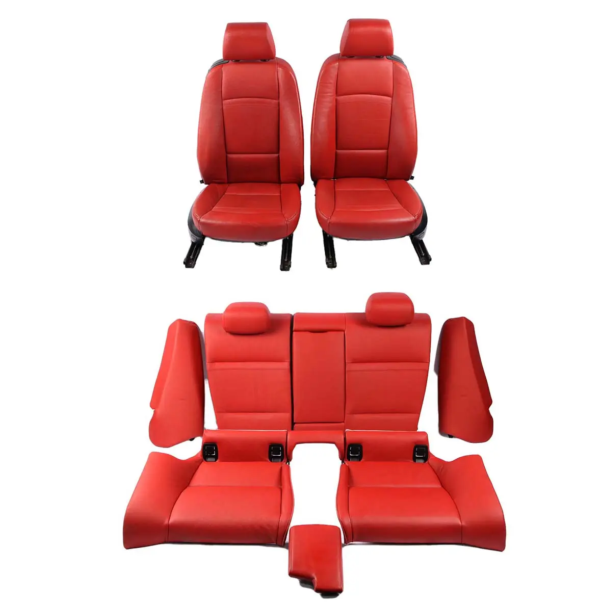 BMW 3 Series E92 Coupe Red Leather Interior Seats Seat With Door Cards Memory