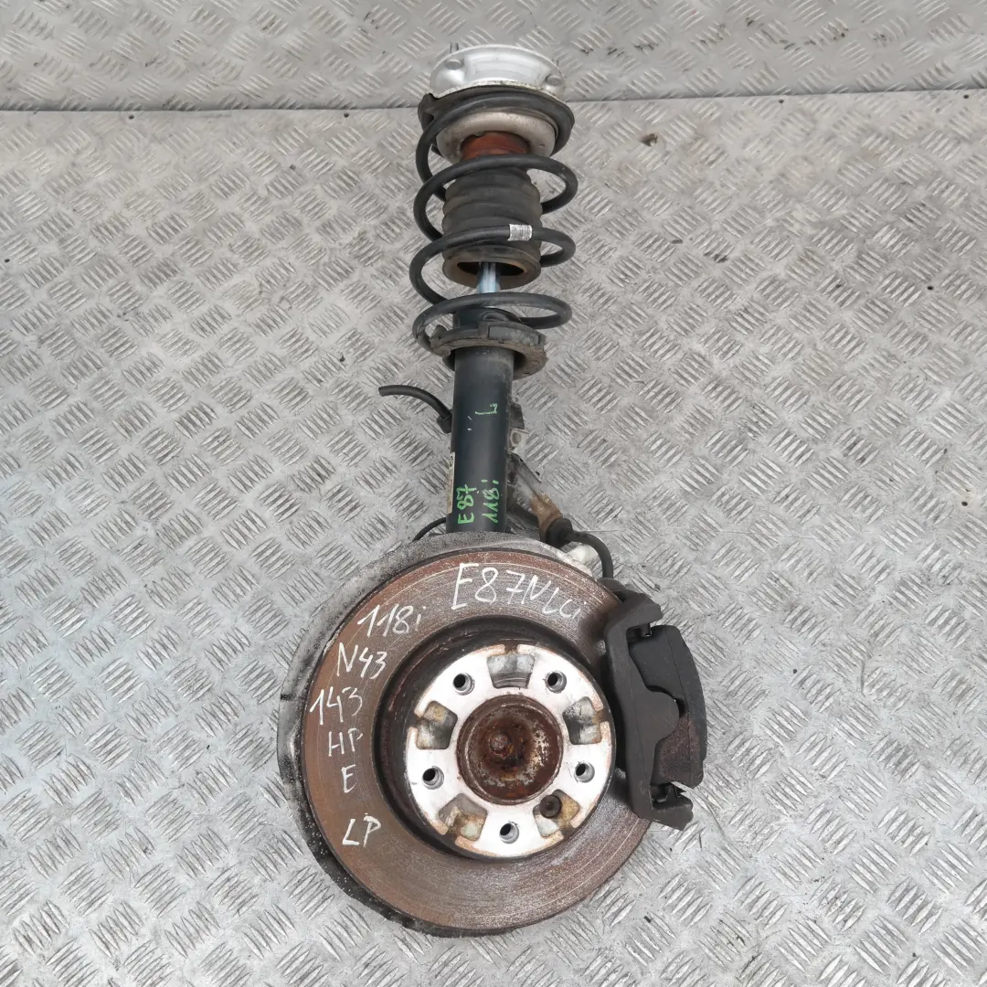 BMW E87 LCI 118i Delantero Izquierdo Muelle Strut Freno Suspension Pata Buje