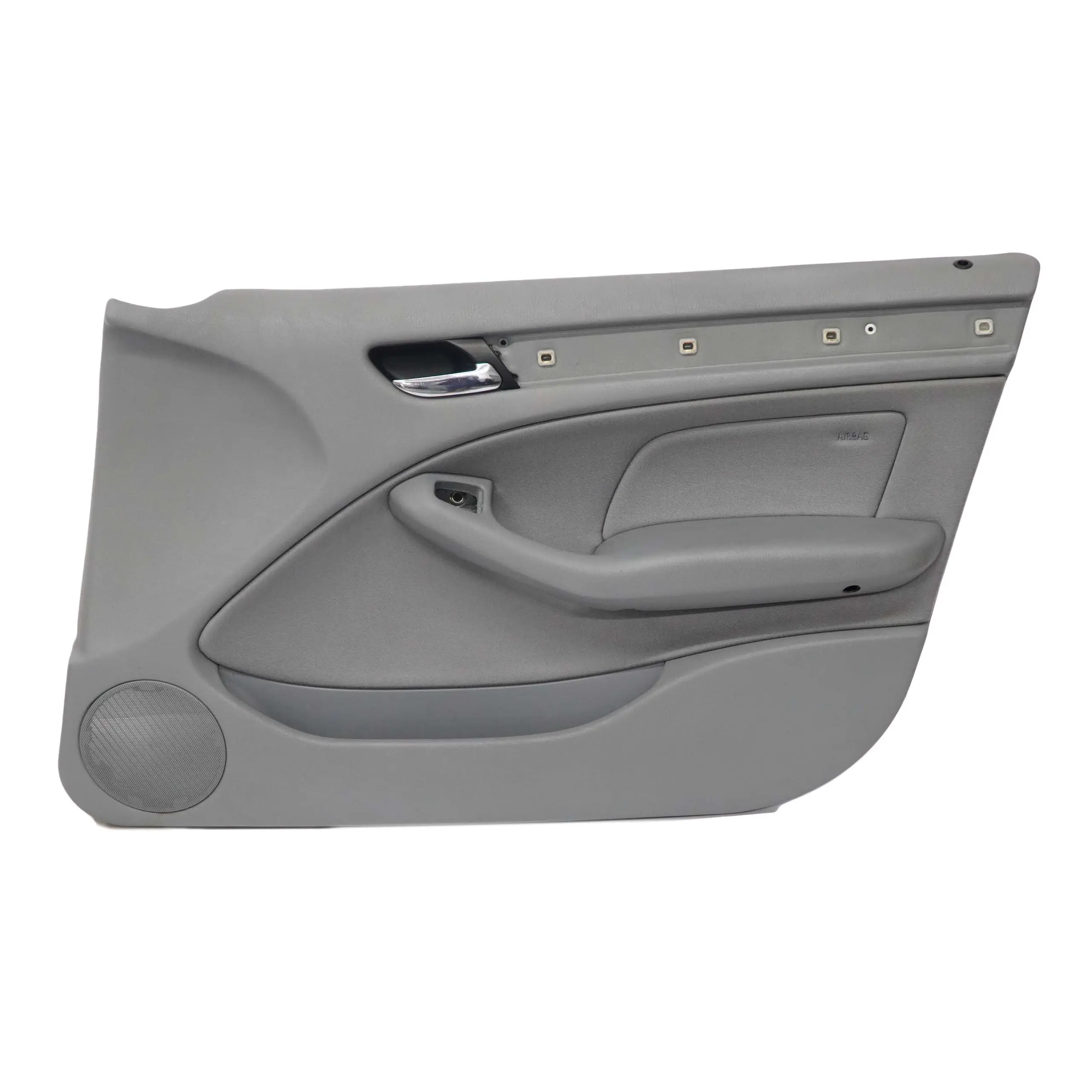 BMW 3 E46 Saloon Touring Front Right O/S Trim Panel Door Card Cloth Fabric Grey