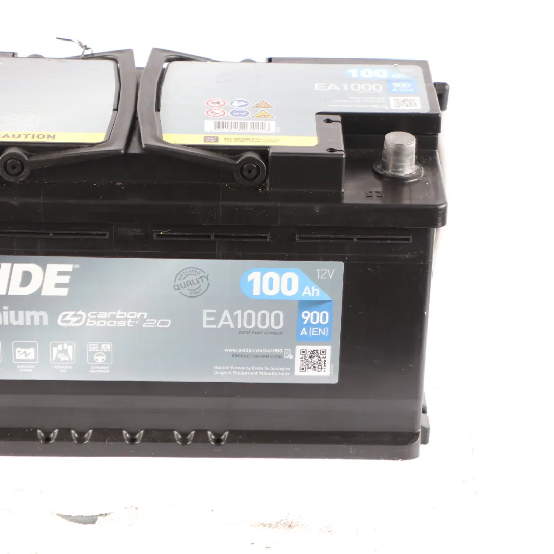 Exide Battery Carbon Boost 2.0 100Ah 900A Accumulator EA1000