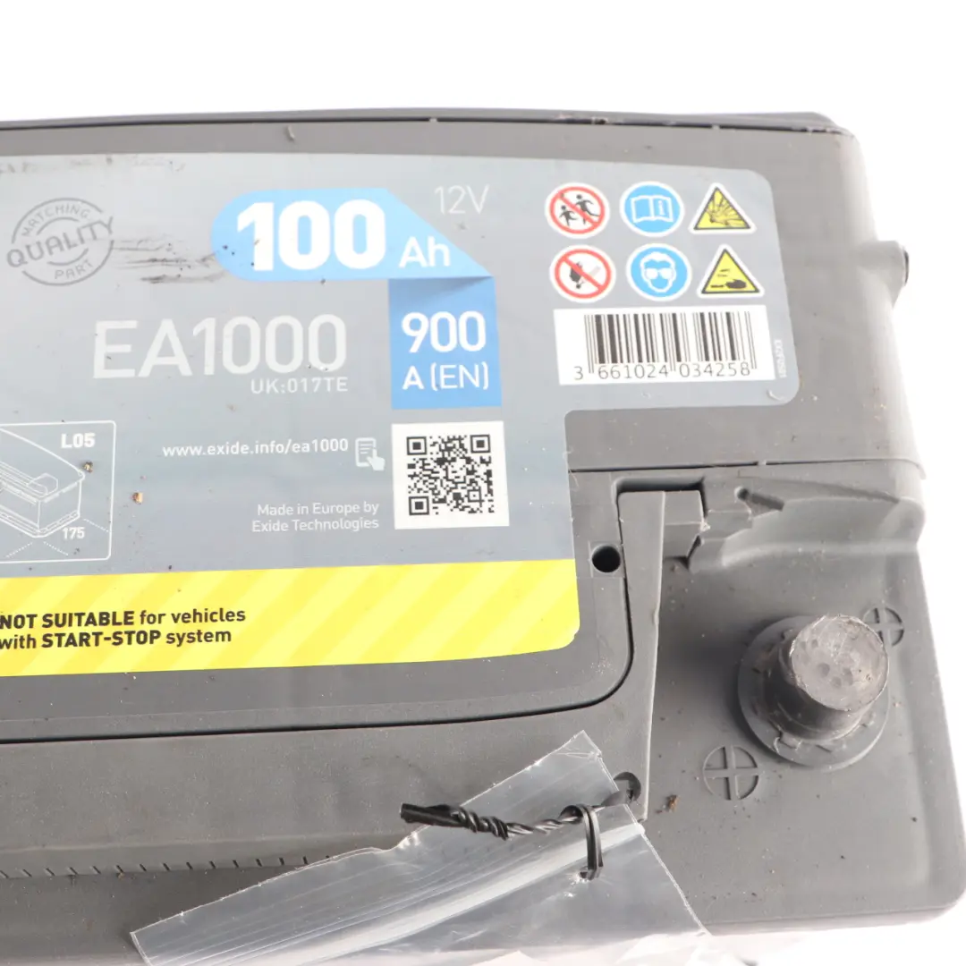 Exide Battery Carbon Boost 2.0 EB620 100Ah 900A Accumulator EA1000