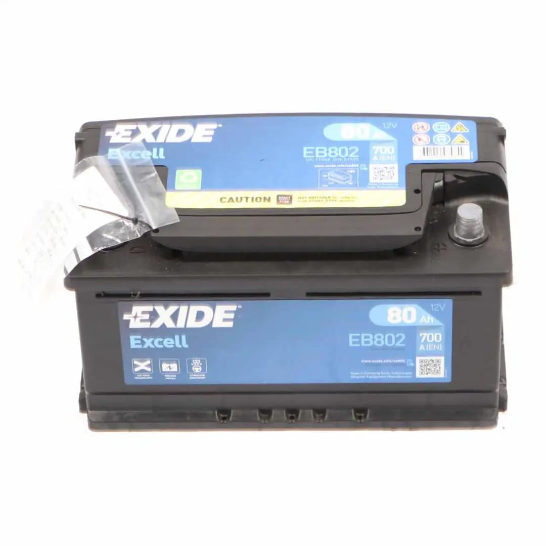 Exide Battery Excell EB802 80Ah 700A Accumulator 