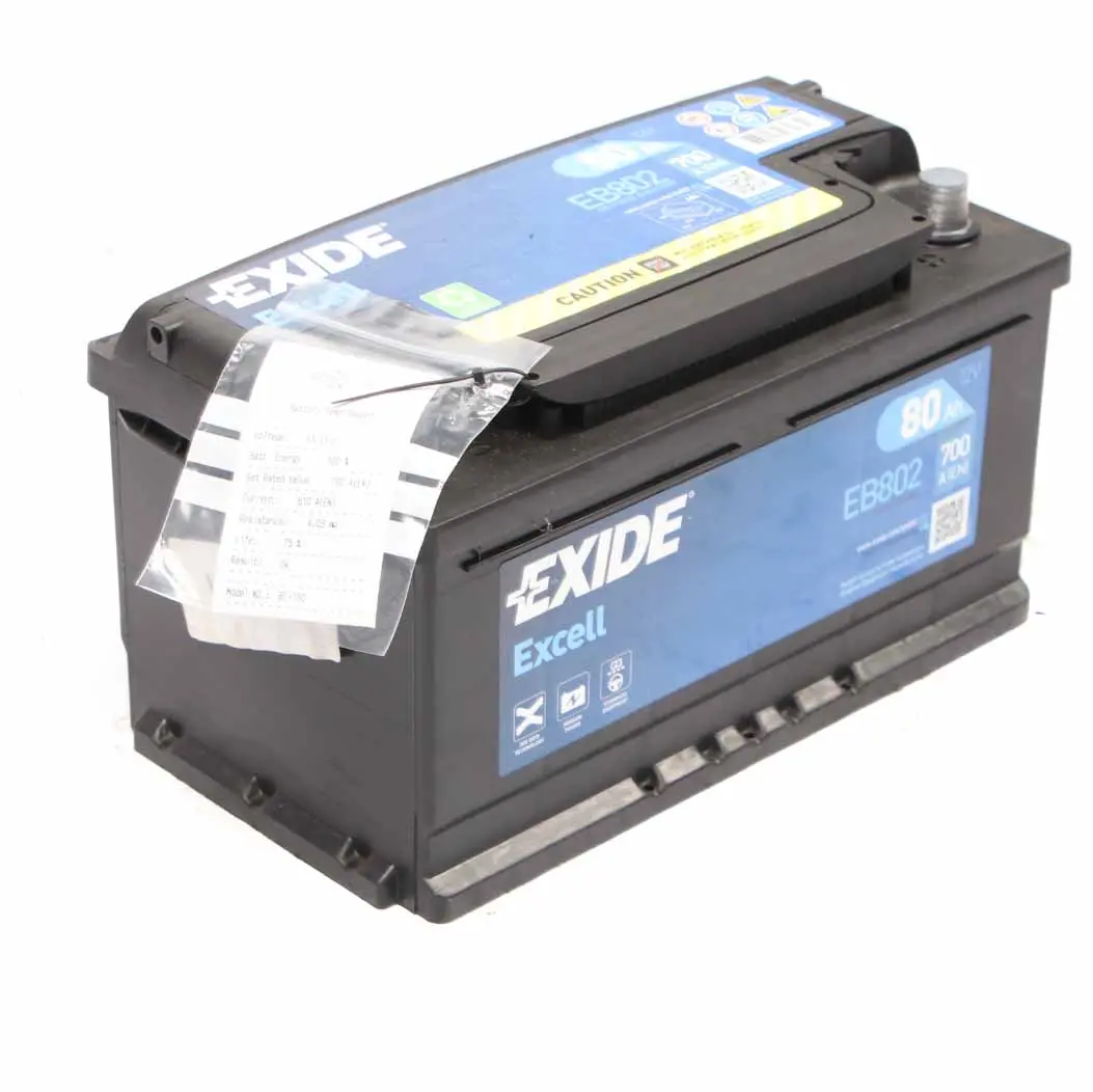 Exide Battery Excell EB802 80Ah 700A Accumulator 