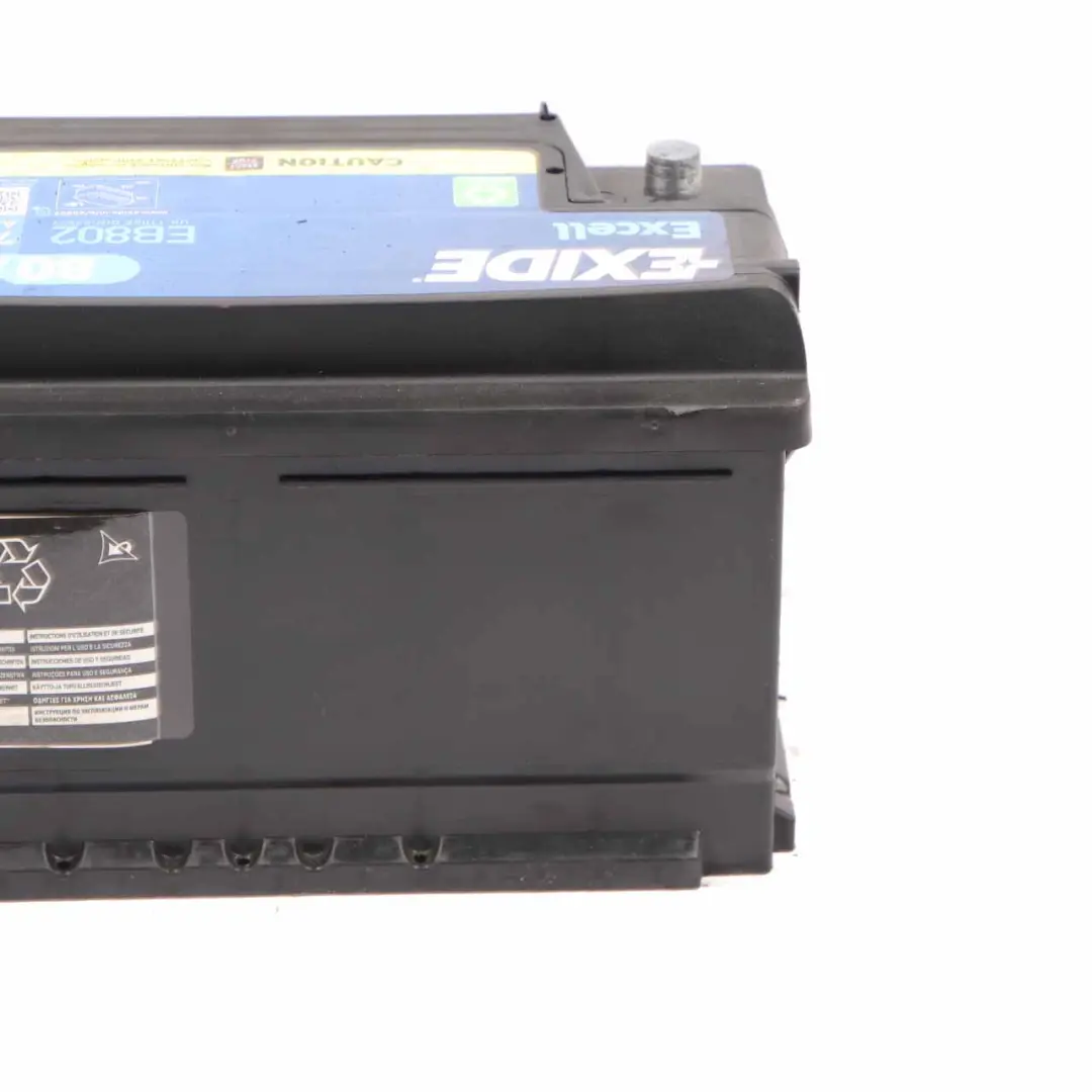 Exide Battery Excell EB802 80Ah 700A Accumulator 