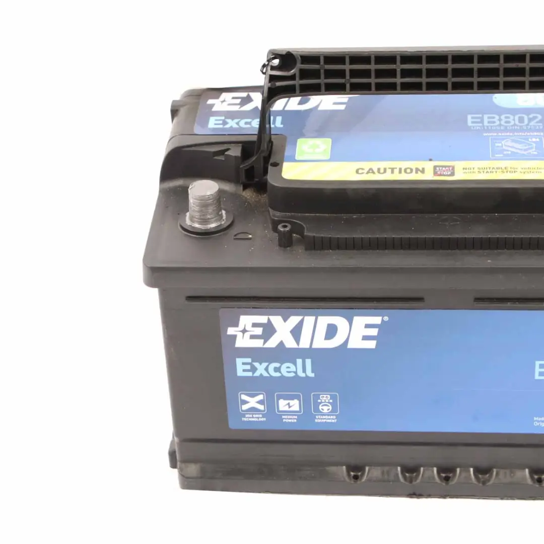 Exide Battery Excell EB802 80Ah 700A Accumulator 