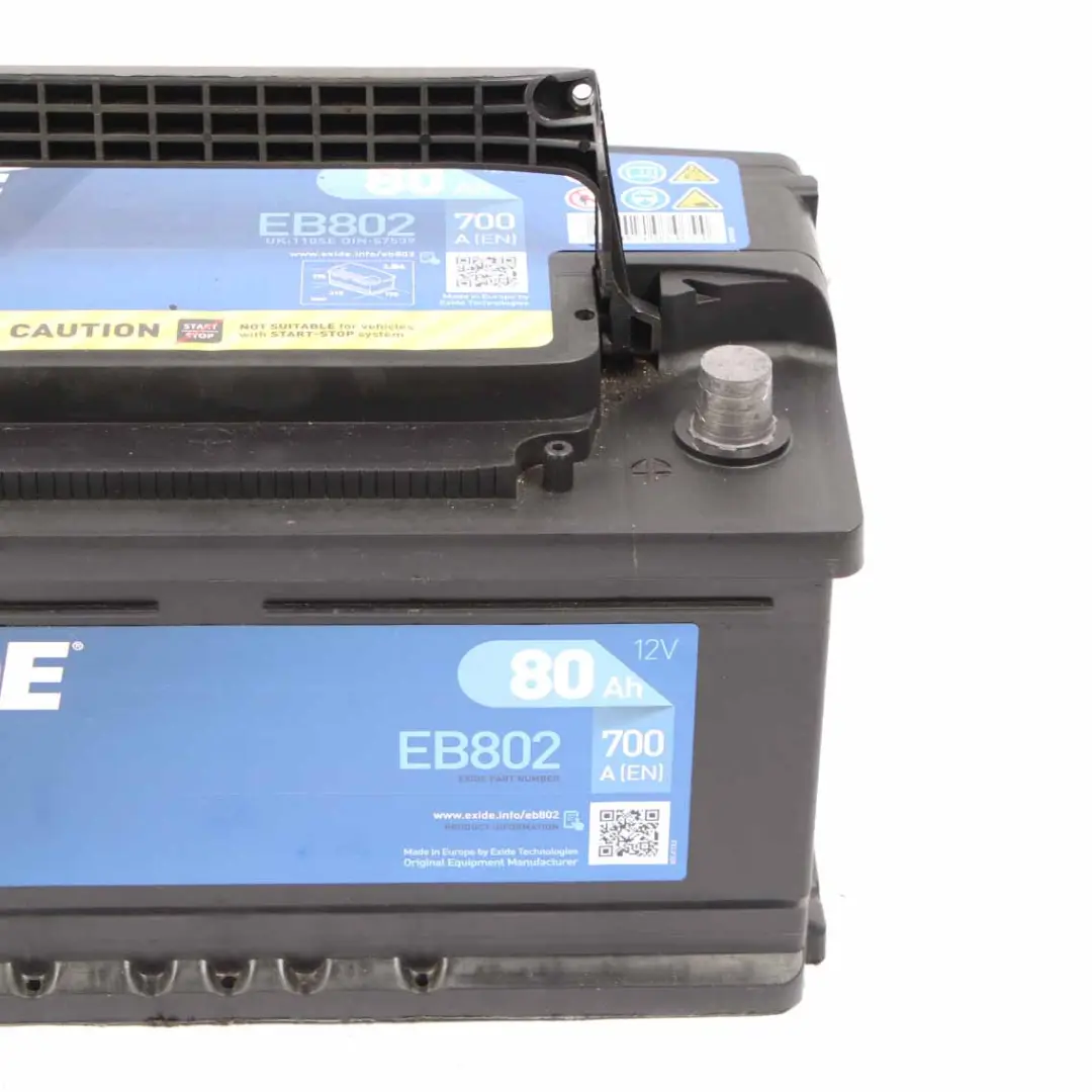 Exide Battery Excell EB802 80Ah 700A Accumulator 
