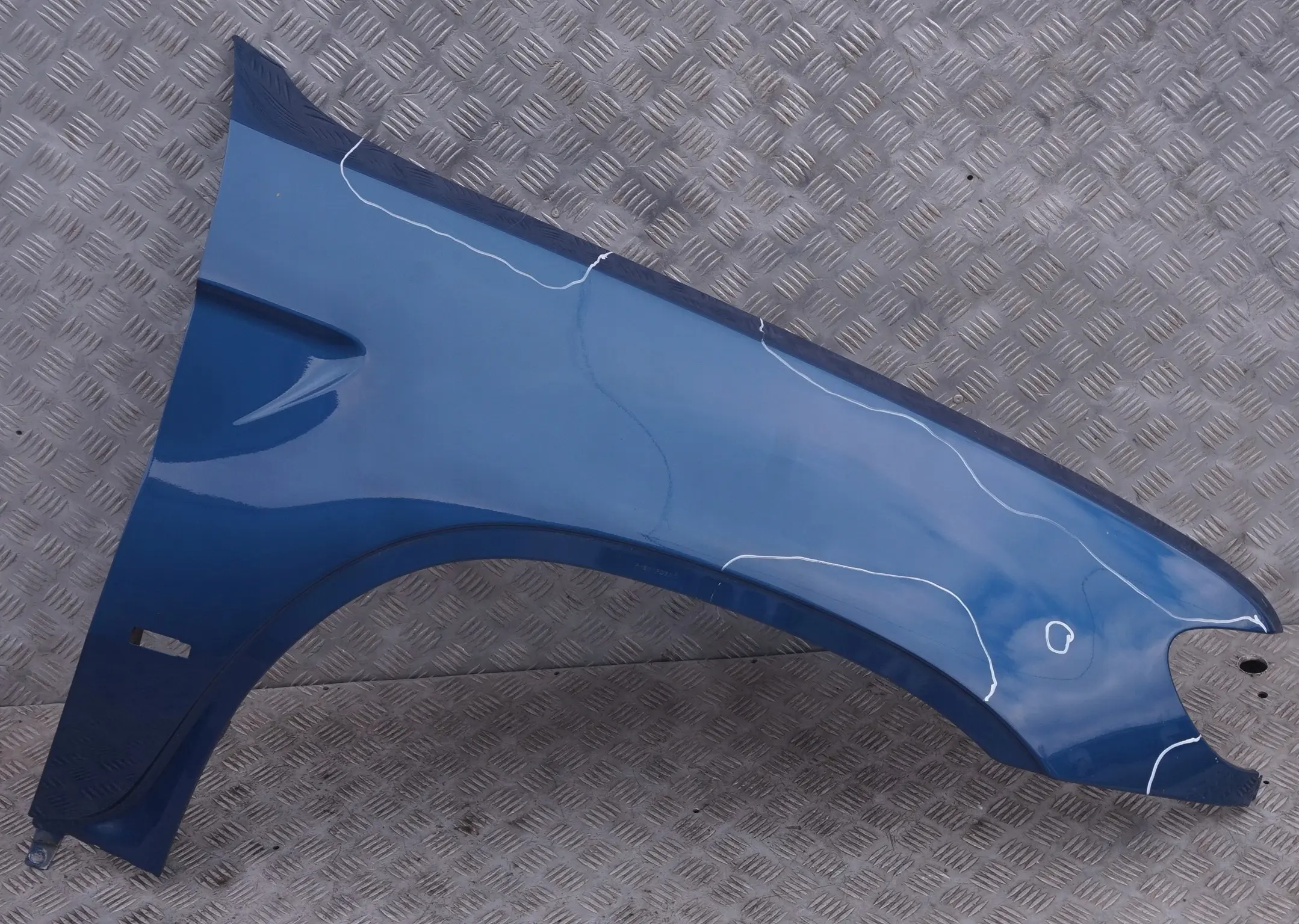 BMW X5 Series 2 E53 Side Panel Wing Fender Front Right O/S Topasblau Topaz Blue