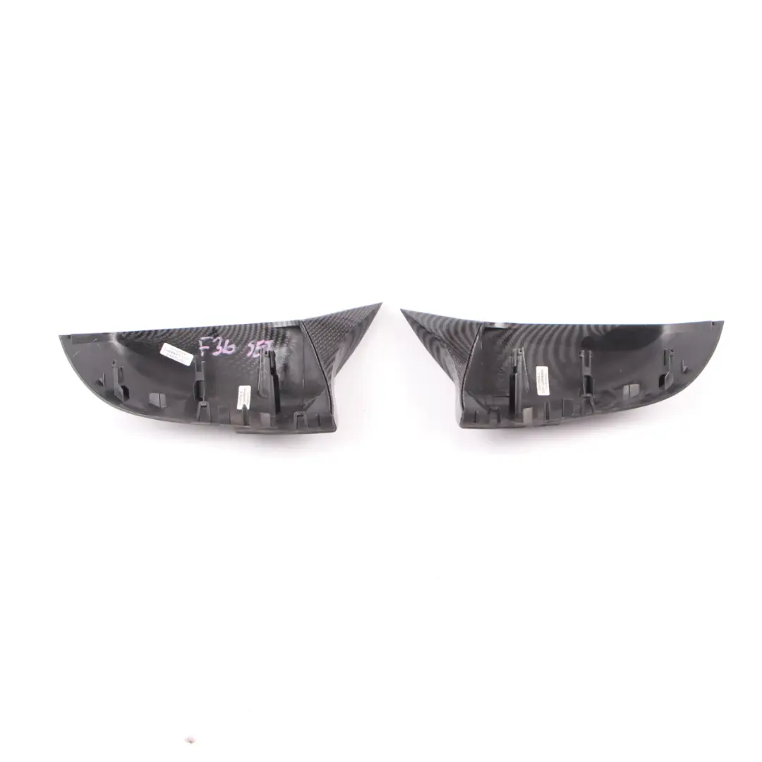 Cover Wing Mirror BMW F36 Cap Casing Left Right Carbon Set