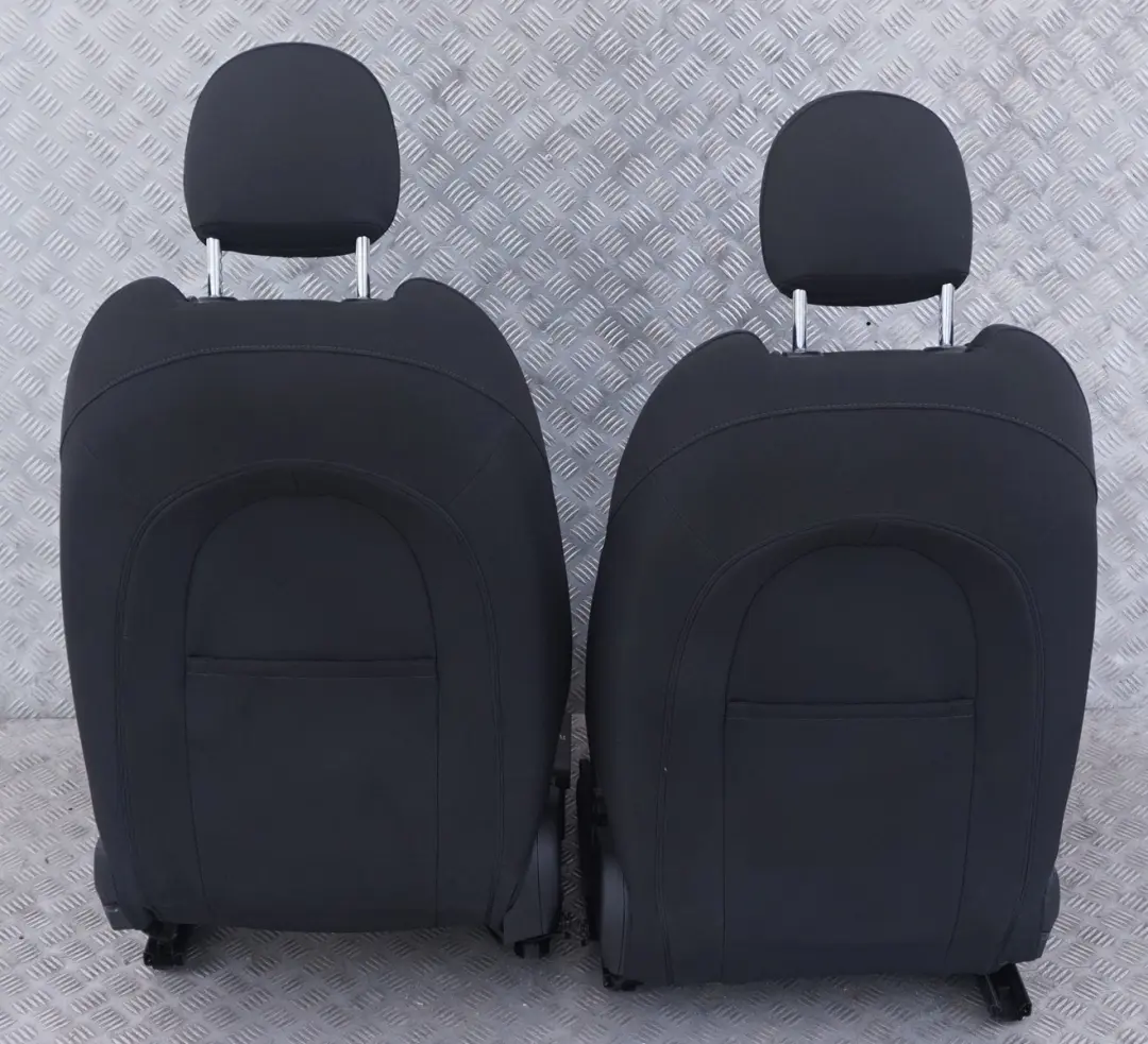 Cloth Interior Seats Double Stripe Carbon Black Door Cards BMW Mini F55 Sport - SKU rhd-F55 Cloth Sport Seats - Part number F55 Cloth Sport Seats