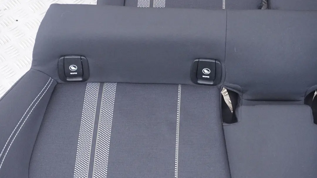 Cloth Interior Seats Double Stripe Carbon Black Door Cards BMW Mini F55 Sport - SKU rhd-F55 Cloth Sport Seats - Part number F55 Cloth Sport Seats