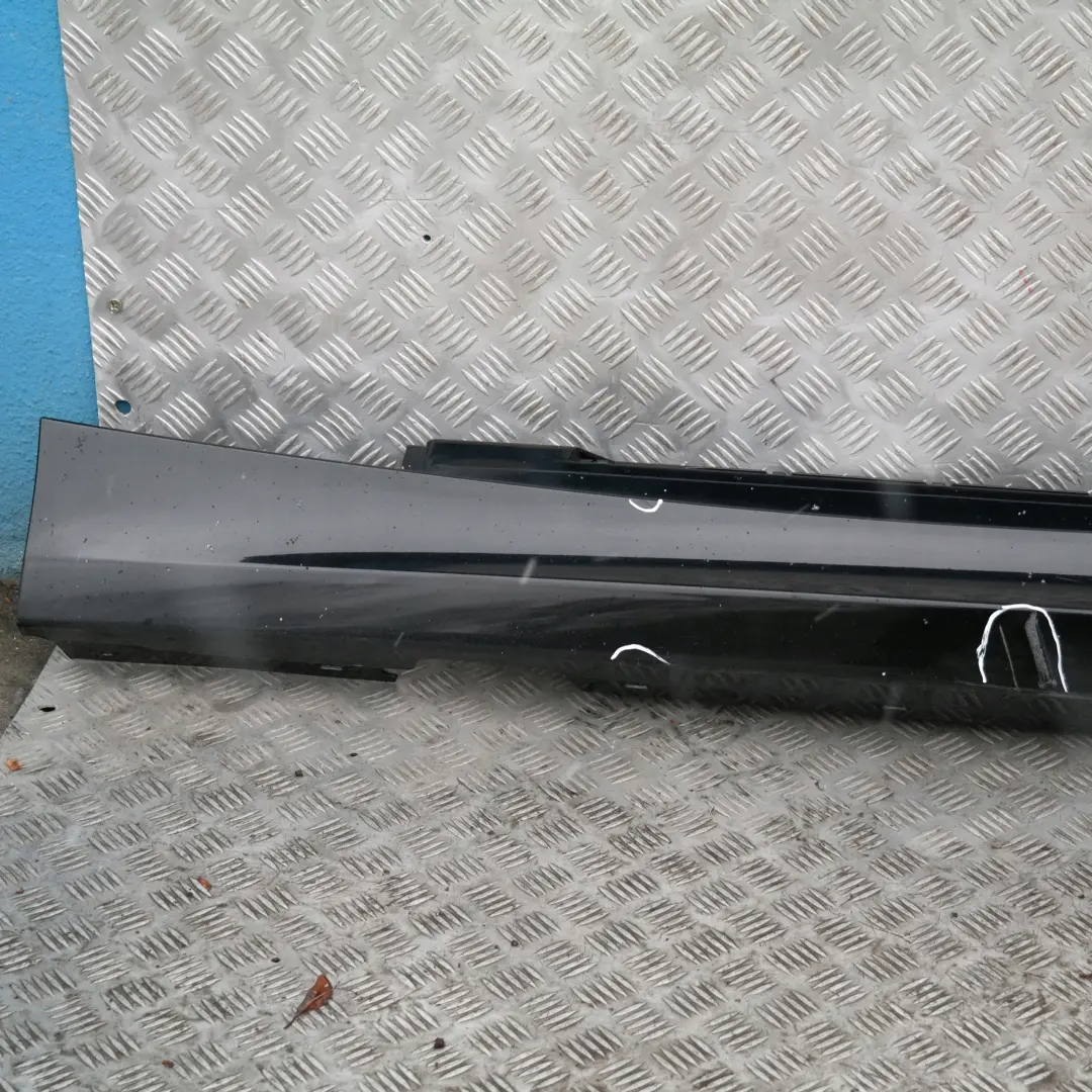 BMW E87 LCI Sill strip side skirt left Black Sapphire Metallic 475