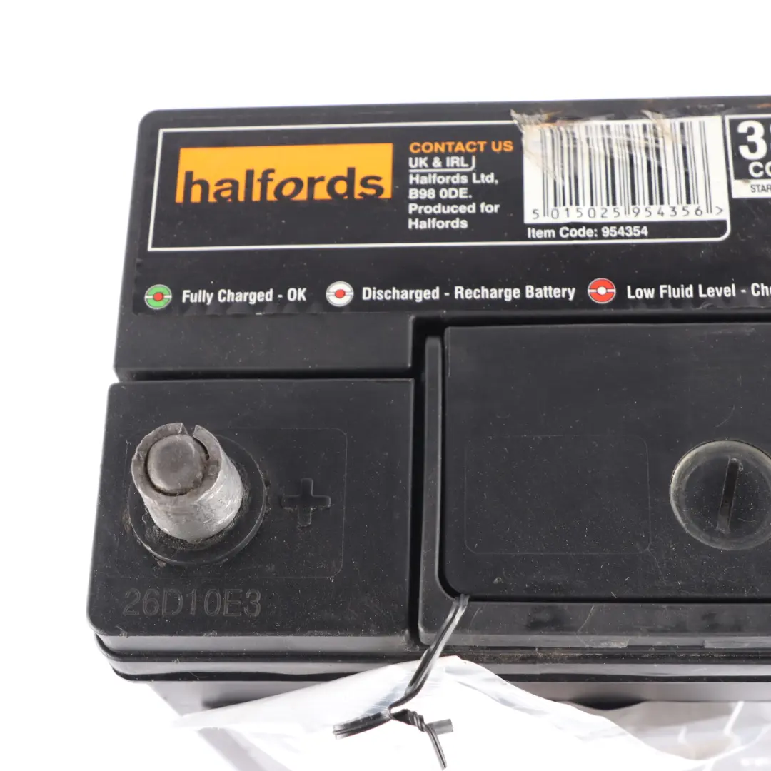 Halfords 12V Calcium Accumulator Battery 45Ah 380A HB057
