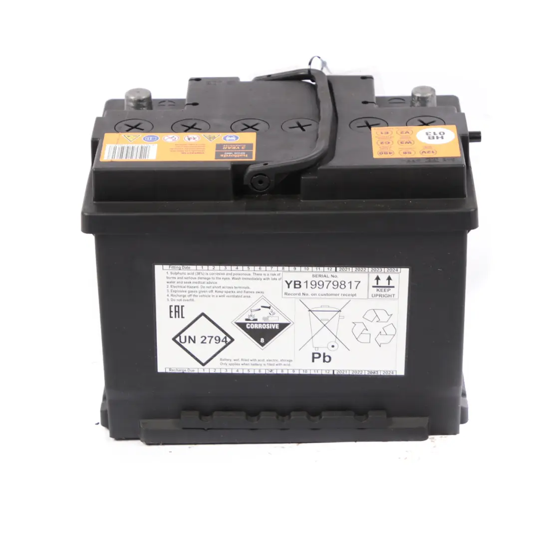 Halfords 12V Lead Acid Accumulator Battery 56Ah 480A HB013