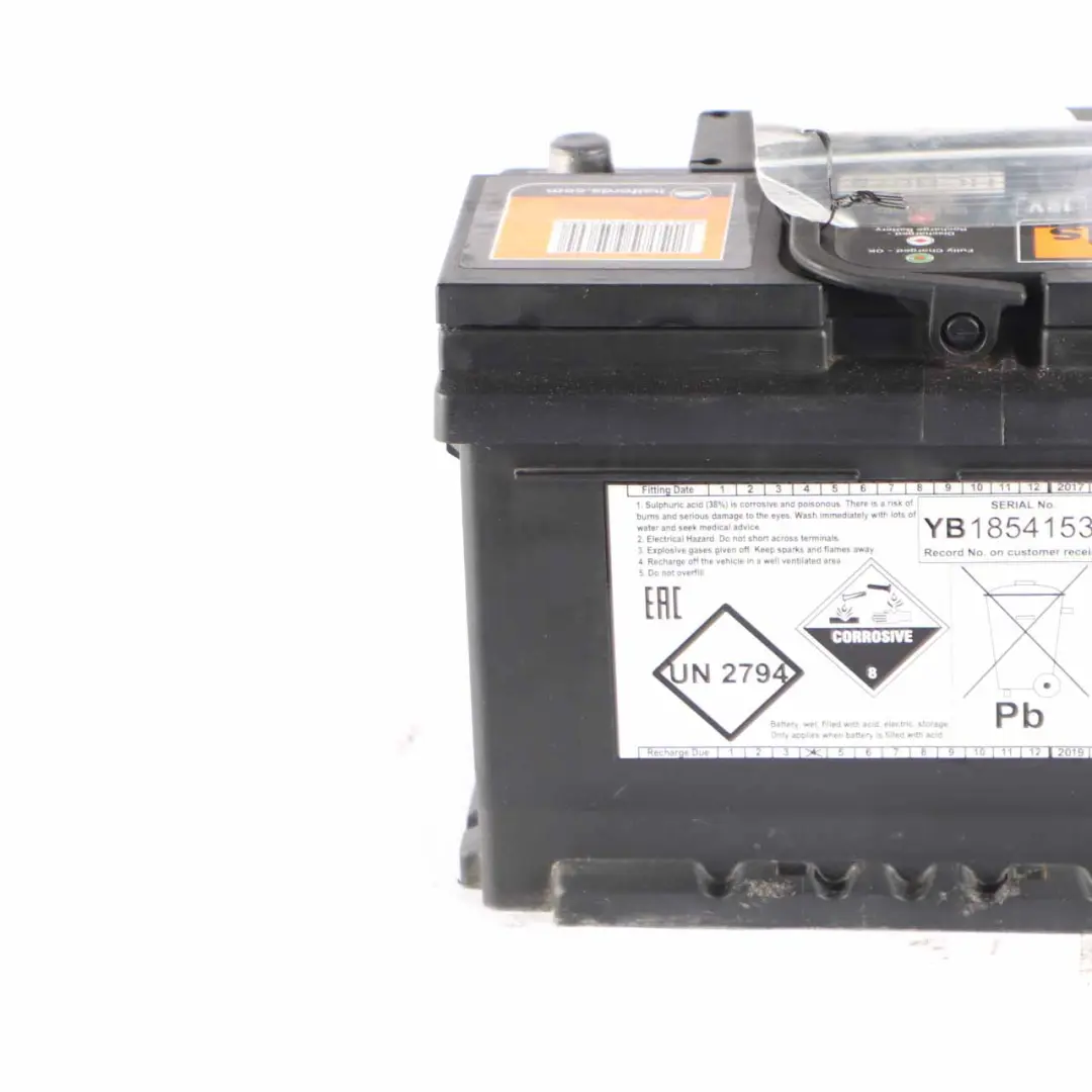Halfords 12V Calcium Accumulator Battery 60Ah 550A HCB075