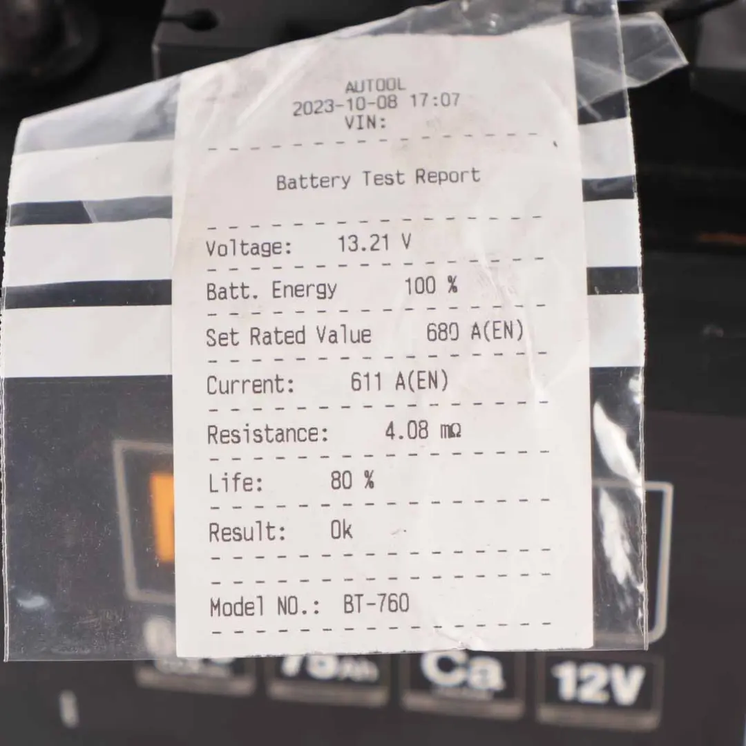 Halfords 12V Calcium Technology Accumulator Battery 75Ah 680A HCB096
