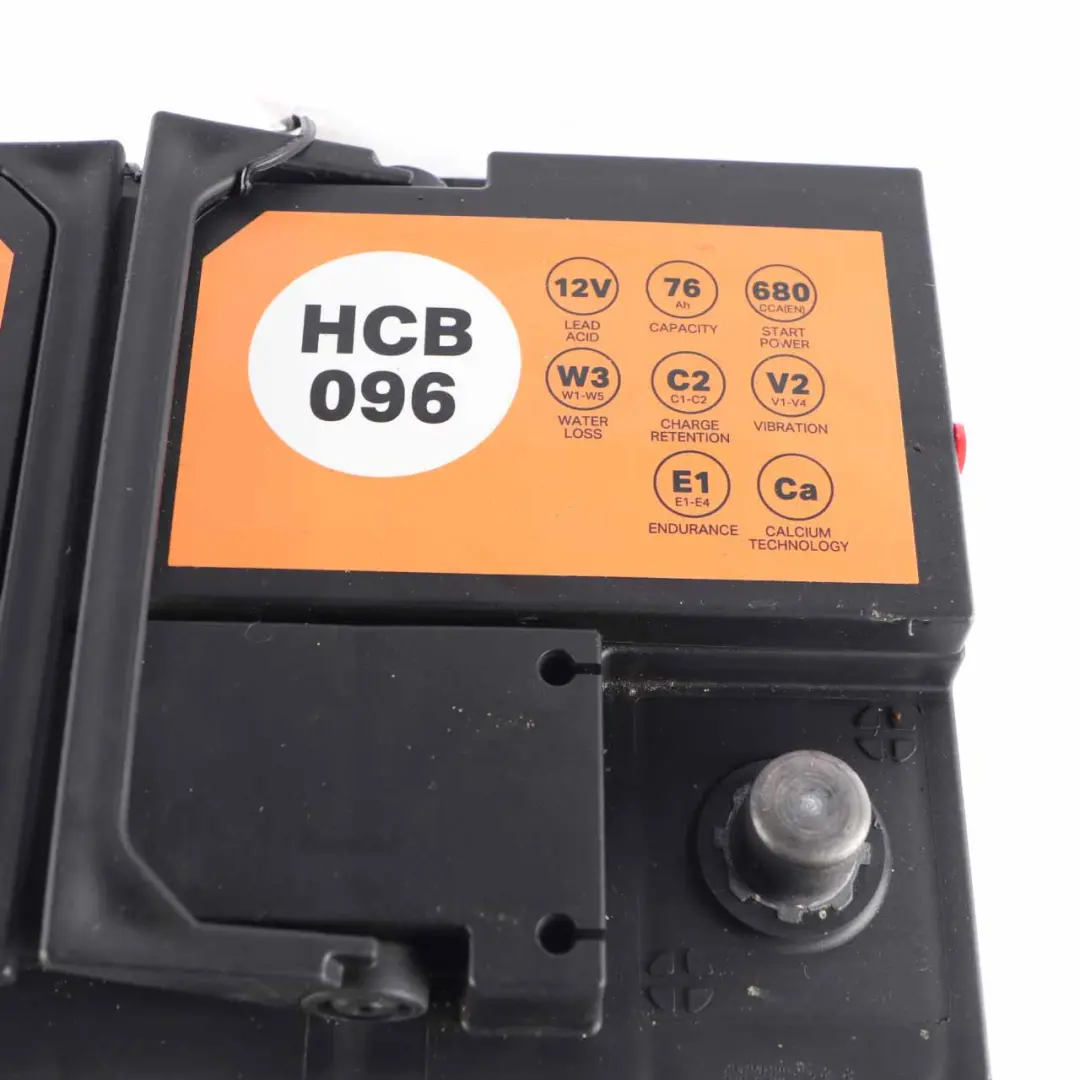 Halfords 12V Calcium Accumulator Battery 76Ah 680A HCB096