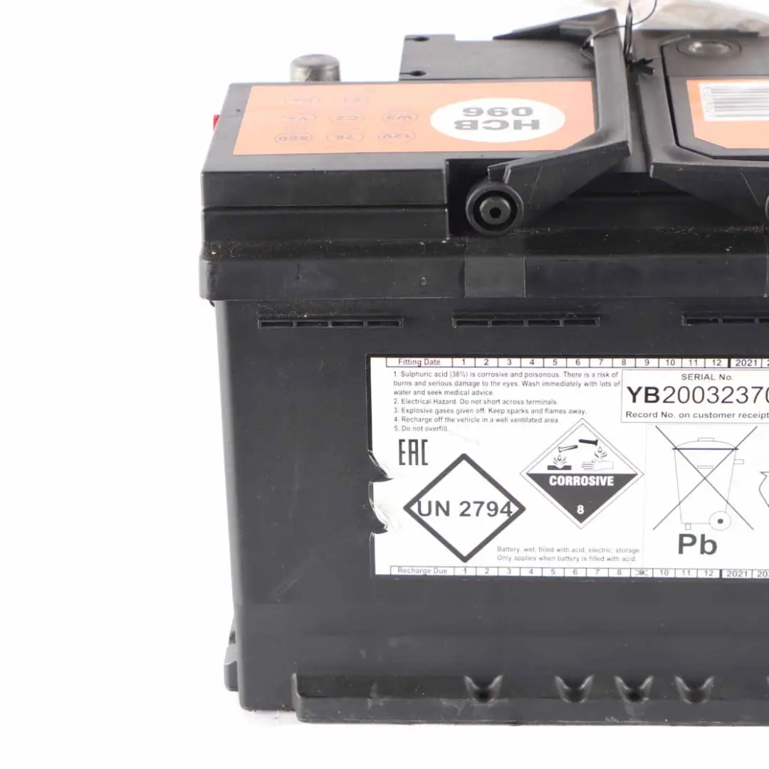 Halfords 12V Calcium Accumulator Battery 76Ah 680A HCB096