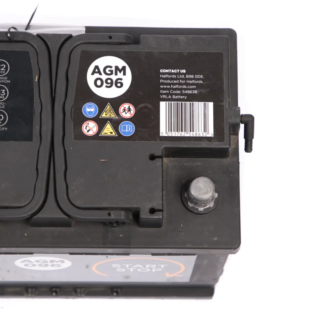 Halfords Advanced 12V AGM 096 Start Stop Accumulator Battery 70Ah 760A 
