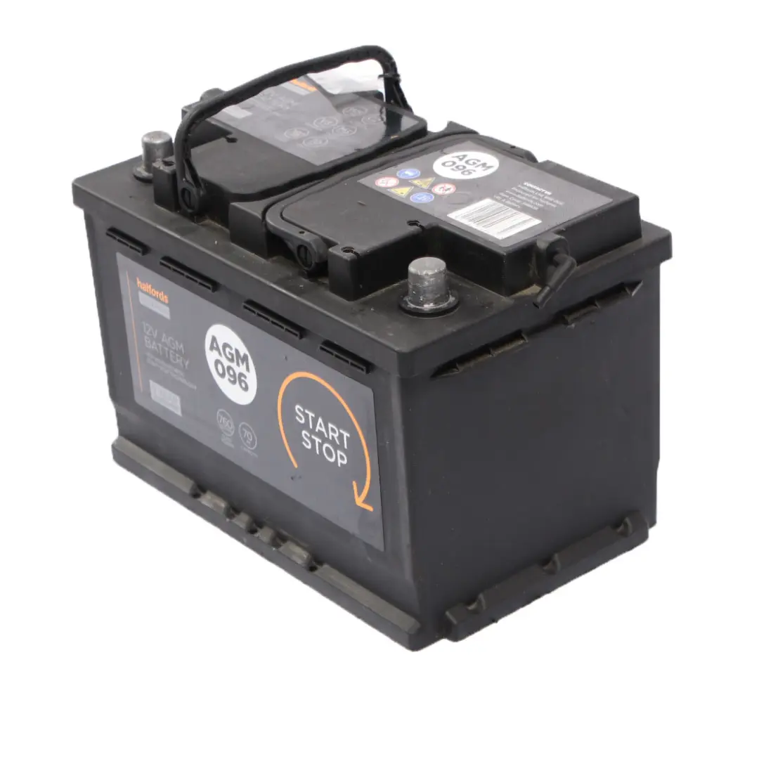 Halfords Advanced 12V AGM 096 Start Stop Accumulator Battery 70Ah 760A 