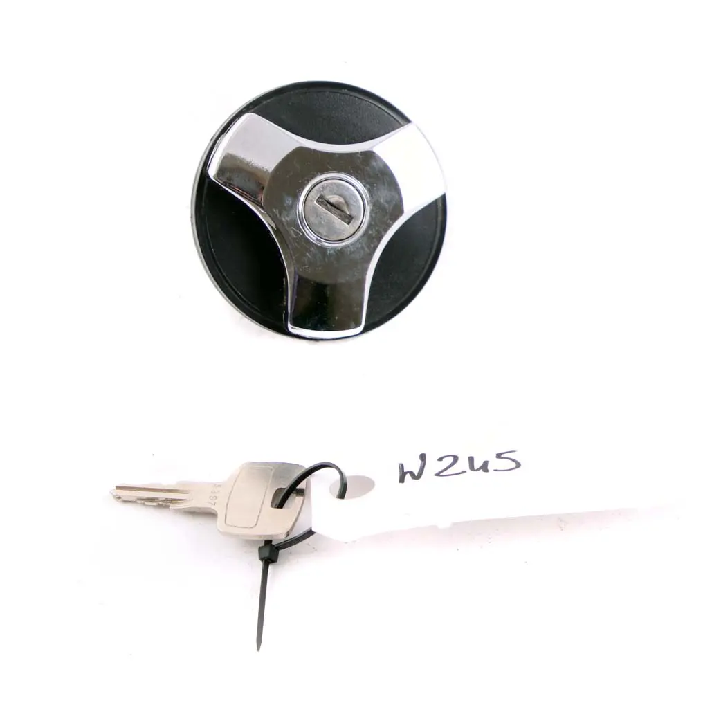 Mercedes-Benz B-Class W245 Fuel Tank Petrol Cap Plug Key Chrome Black