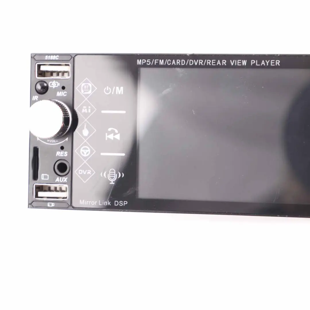 MP5 Player Head Unit Stereo Audio DVR Rear View Player 5,1" IPS Screen