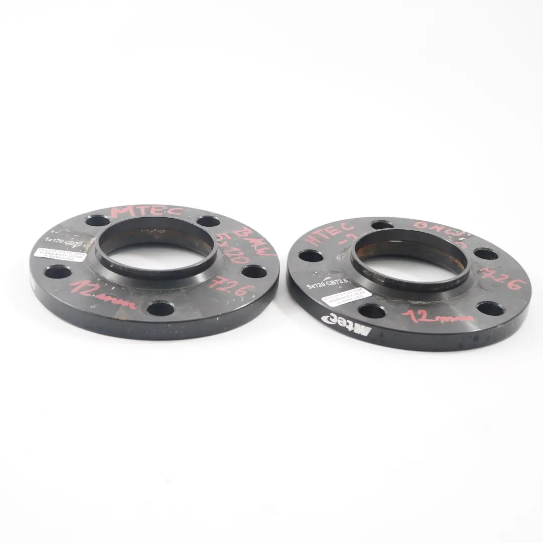 MTEC Alloy Wheel Spacers Hubcentric Shims BMW 5x120 72.6mm 12mm Pair