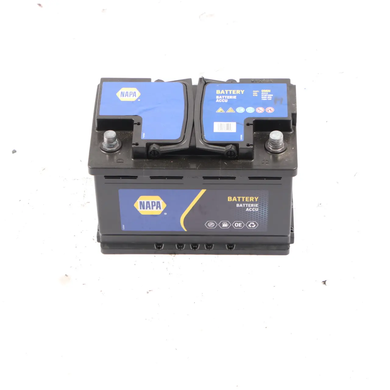 NAPA Accumulator Battery 74Ah 680A 12V 096N