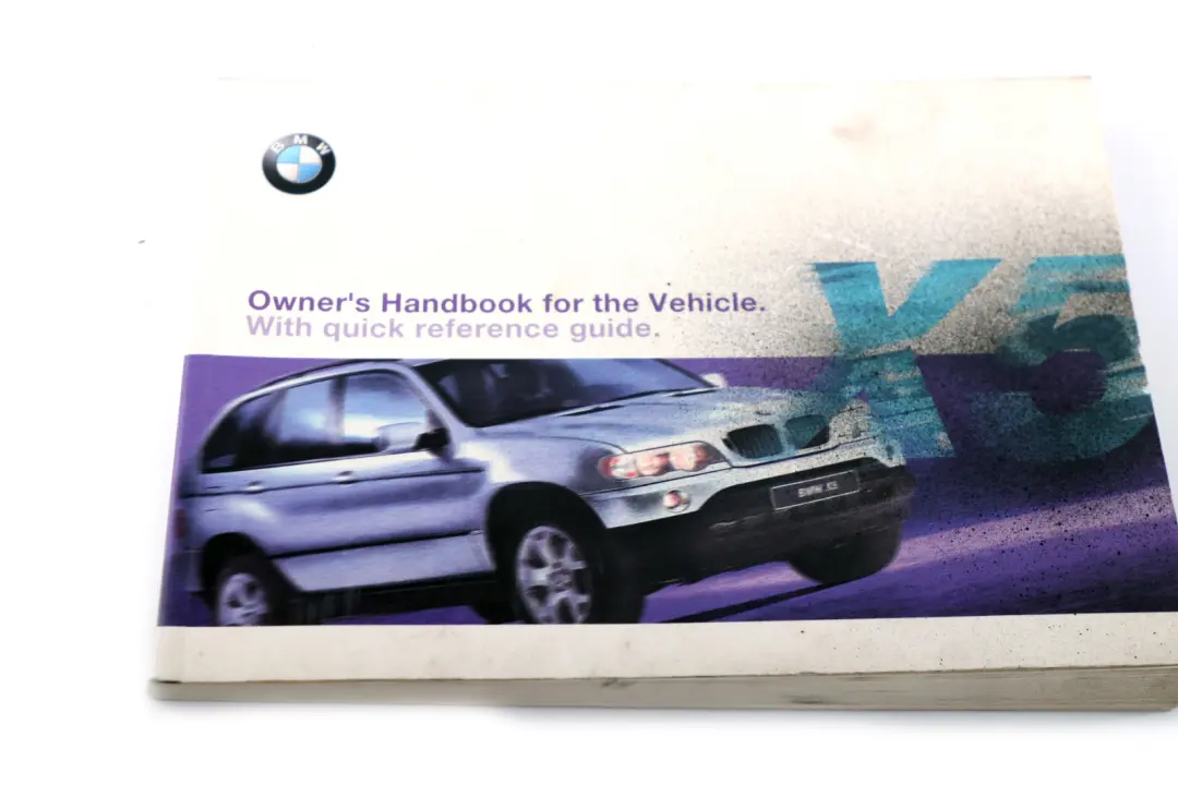 BMW X5 Series E53 Service Booklet Owner's Handbook Case Pouch Wallet