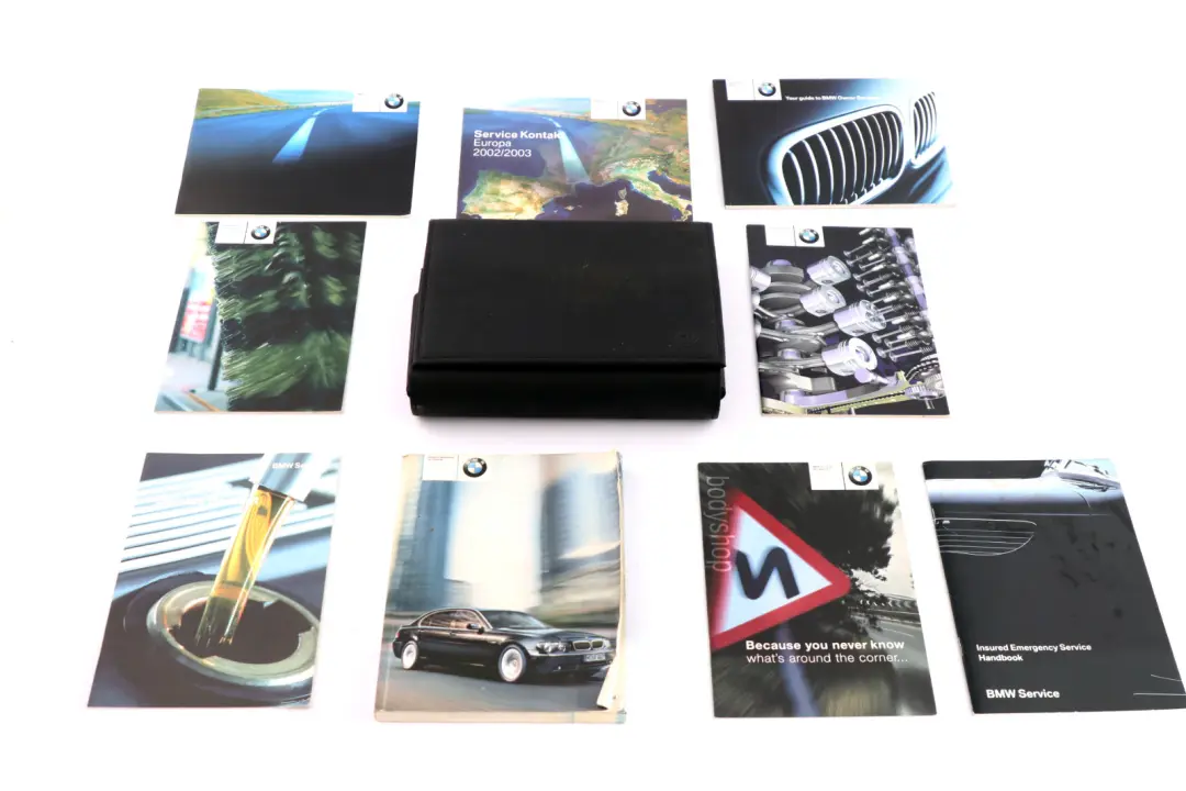 BMW 7 Series E65 Service Booklet Owner's Handbook Case Pouch Wallet