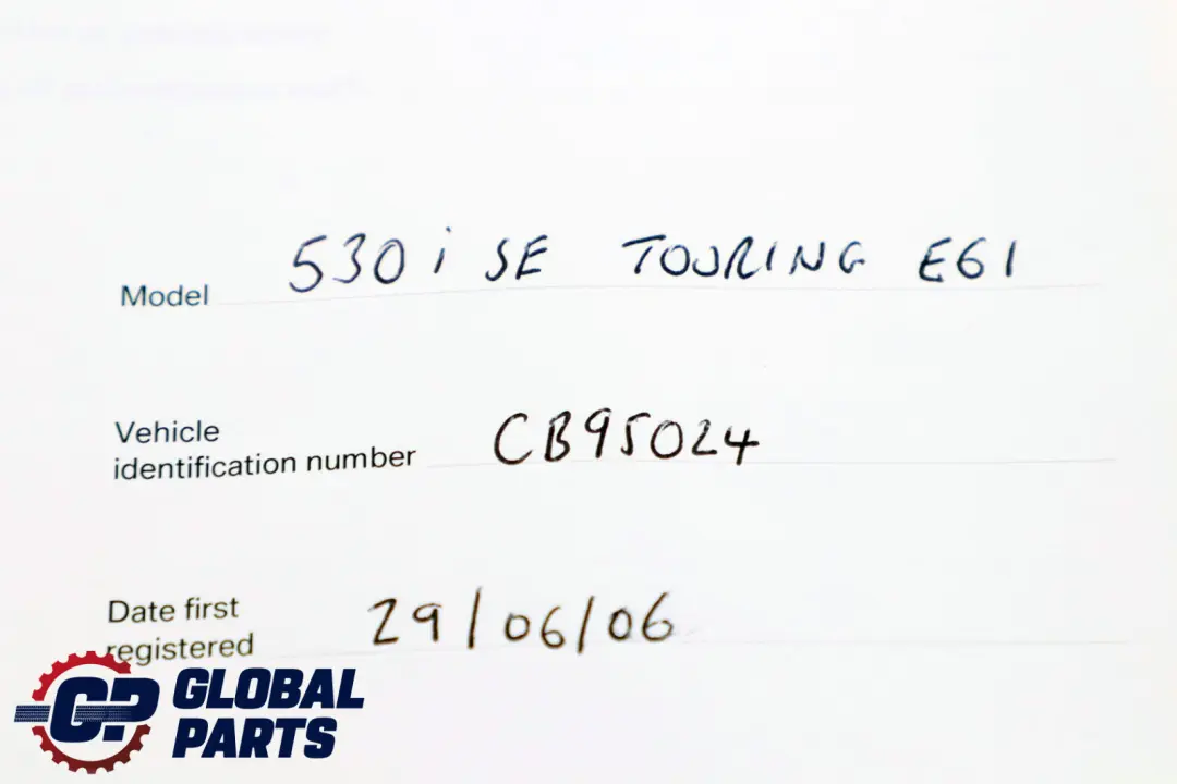 BMW 5 Series E60 E61 Service Booklet Owner's Handbook Books Set 0012257