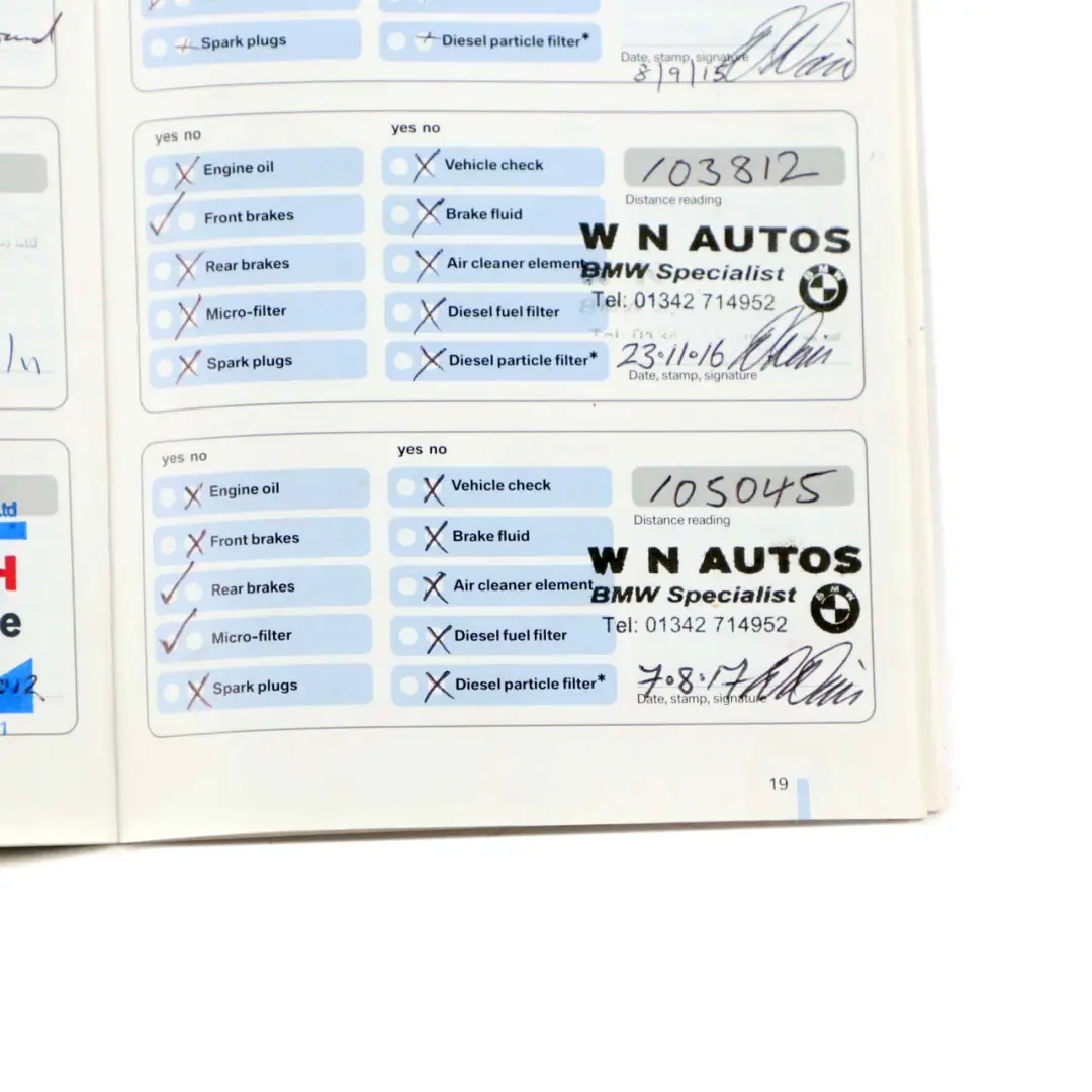 BMW 5 Series E60 E61 Service Booklet Owner's Handbook Book Set 0012781