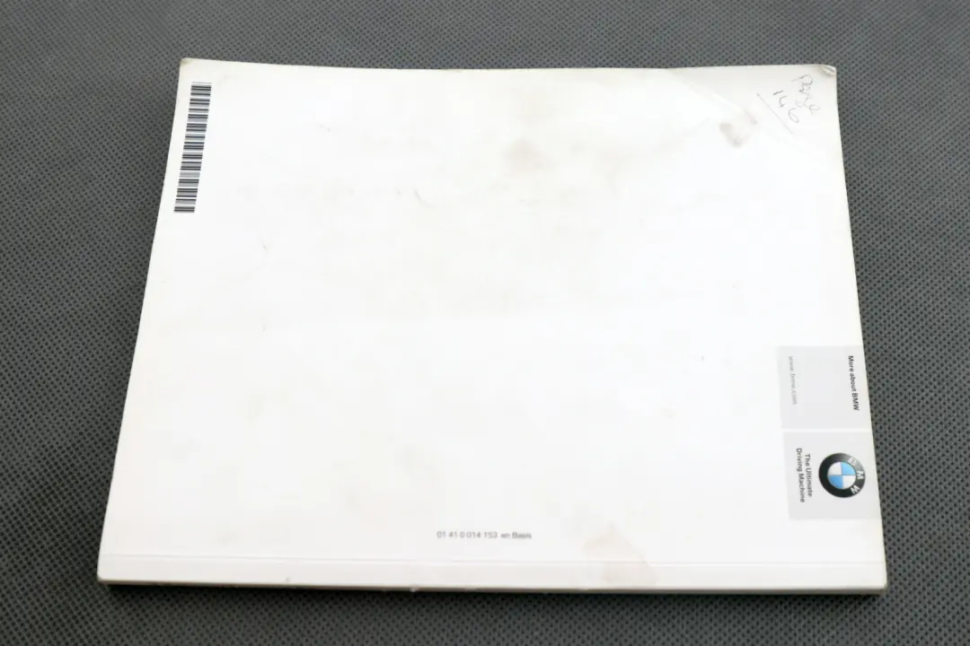 BMW 3 Series E90 E91 Service Booklet Owner's Handbook Book 0014153