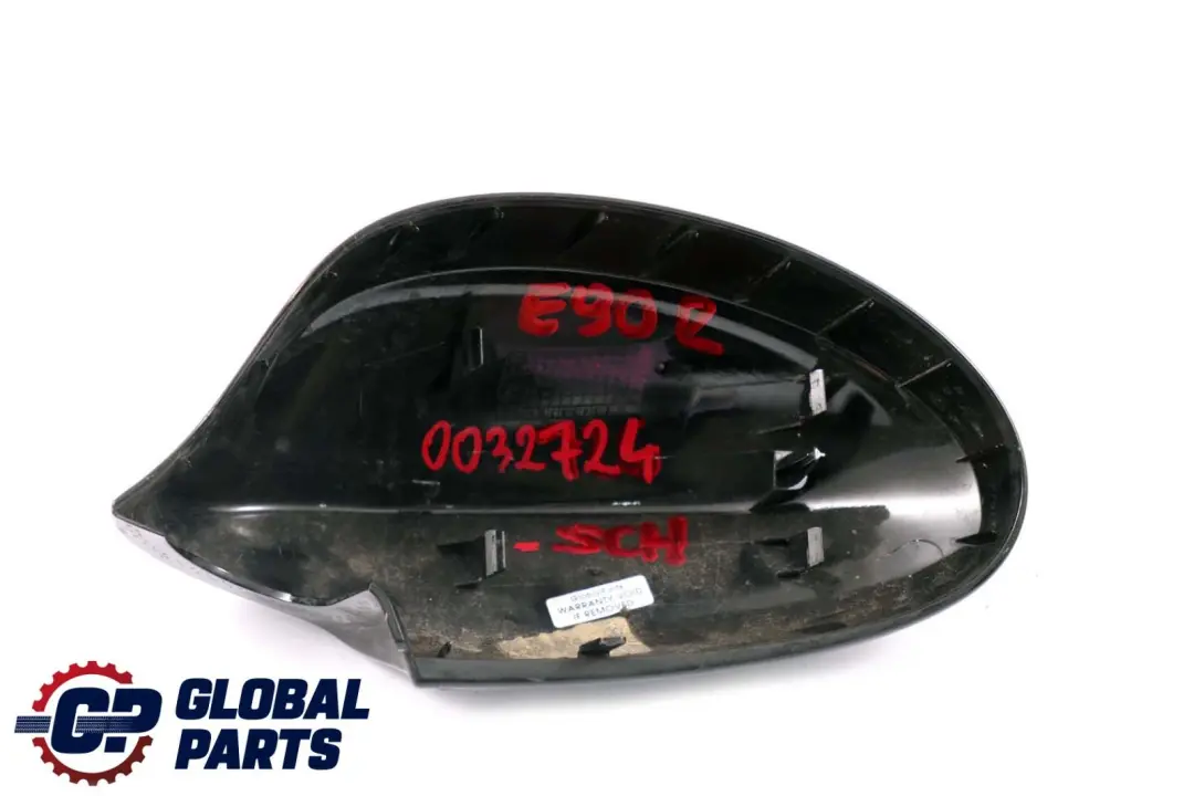 BMW 3 Series E90 E91 Right Cover Cap O/S Casing Wing Mirror Schwarz 2 Black 668