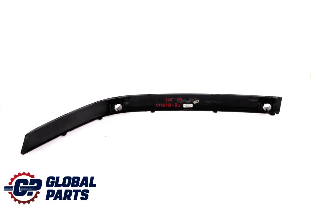 BMW 5 Series E65 E66 Bumper Guard Strip Front Right O/S Black Sapphire Metallic