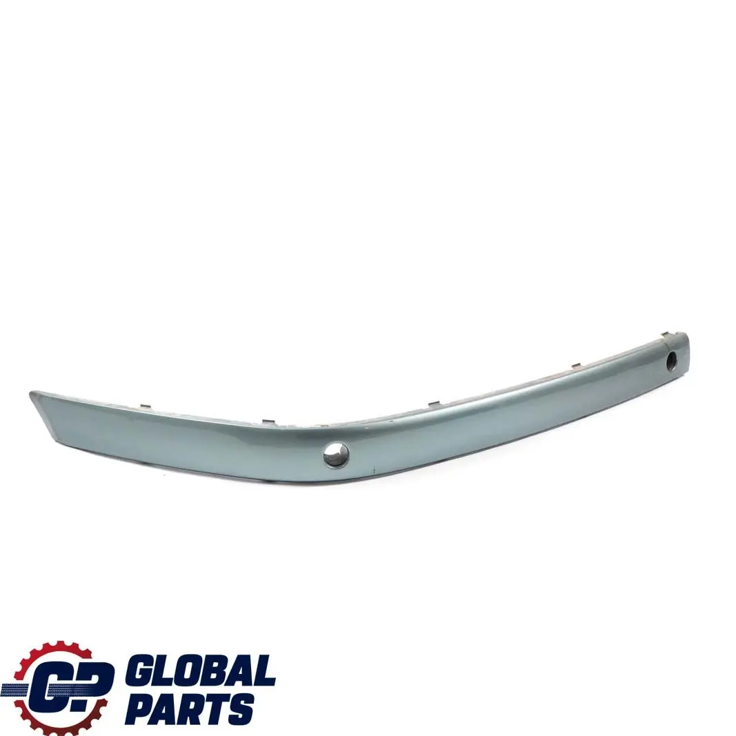 BMW 7 E65 E66 Front Right O/S Bumper Guard Strip Schiefergruen Slate Green 449