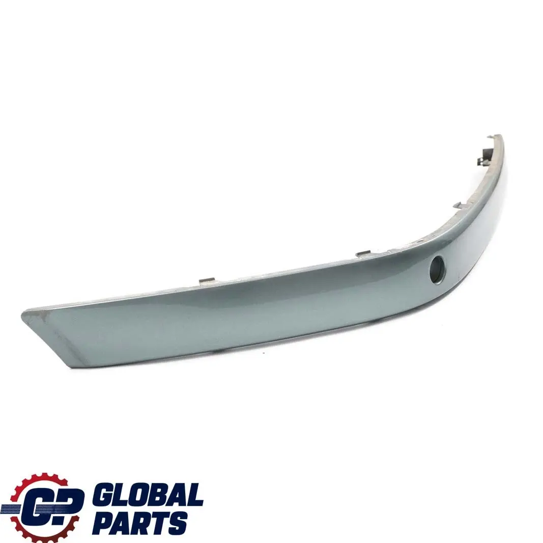 BMW 7 E65 E66 Front Right O/S Bumper Guard Strip Schiefergruen Slate Green 449