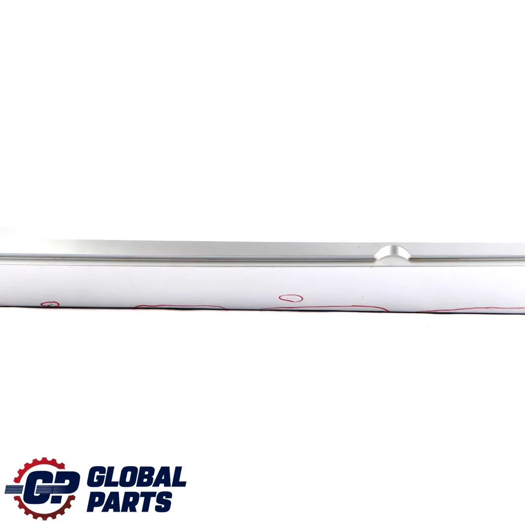 BMW 5 E60 E61 Door Sill Side Cover Skirt Left N/S Titansilber Silver - 354